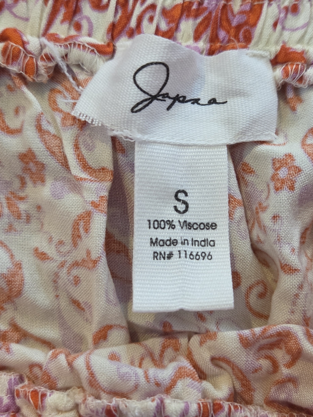 Japna Pink and White Tiered Maxi Skirt - Picture 2 of 4
